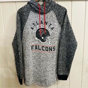 NFL Atlanta Falcons Black and Gray Hoodie, EUC